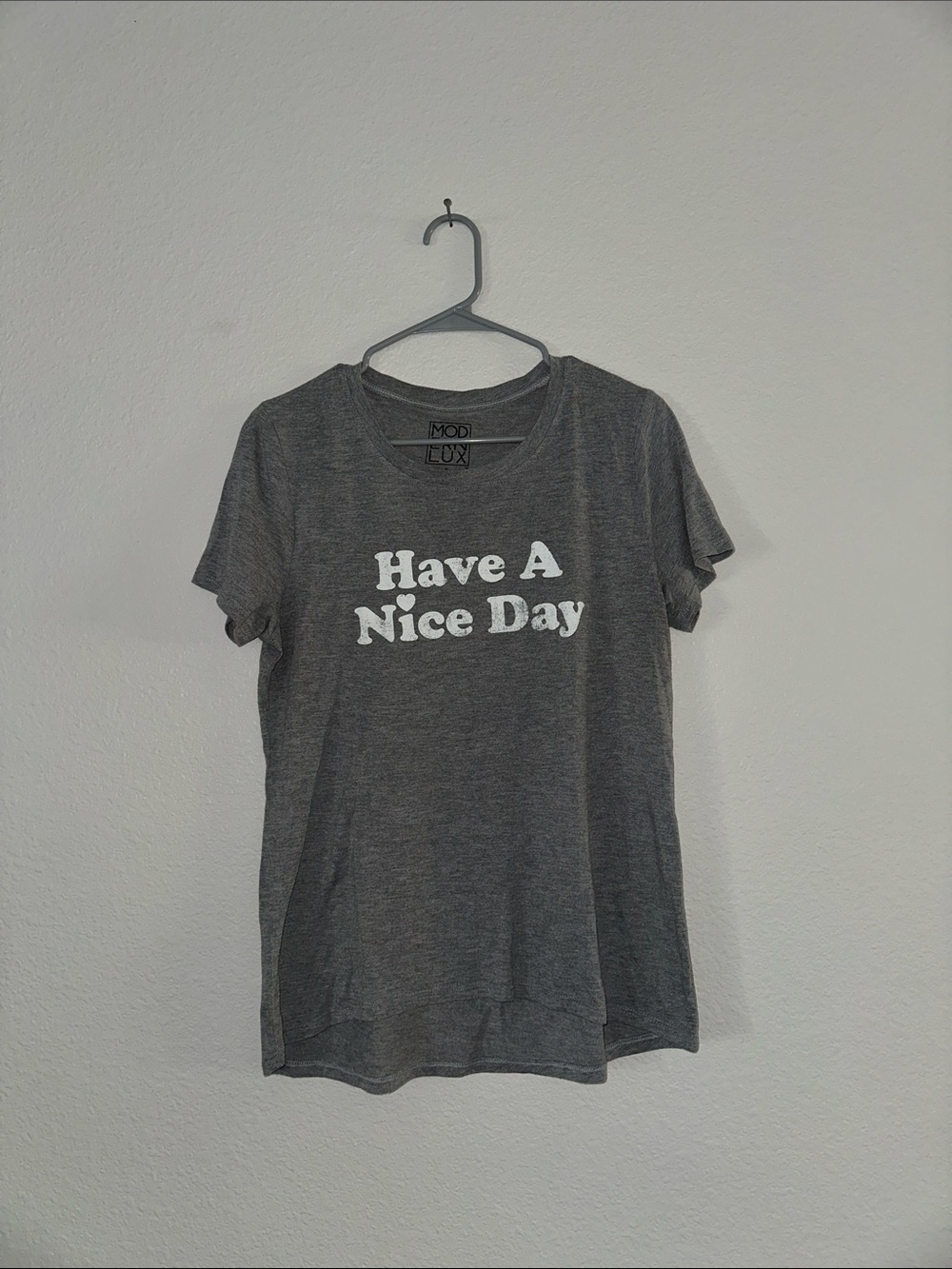 Modern Lux Women’s Have A Nice Day Graphic T-Shirt Size XL